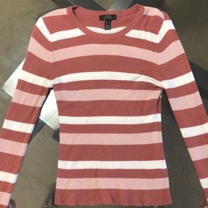 Pink and white stripped long sleeve